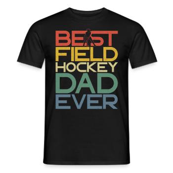 Field Hockey Dad Best Field Hockey - Männer T-Shirt - Schwarz - Vorne - AI Model Male 178 light (178cm)