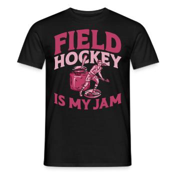 Hockey sur gazon Jam Le hockey sur gazon est - T-shirt homme - noir - Devant - AI Model Male 178 light (178cm)