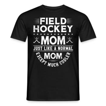 Hockey sur gazon Maman Hockey sur gazon Maman - T-shirt homme - noir - Devant - AI Model Male 178 light (178cm)