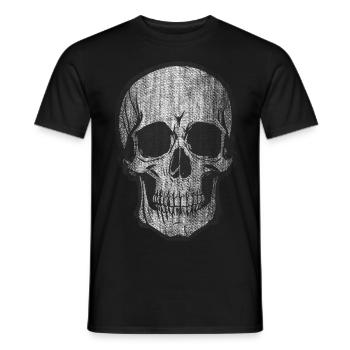 Skull Bone Skull Head Pirate - Men's T-Shirt - black - Front - AI Model Male 178 light (178cm)