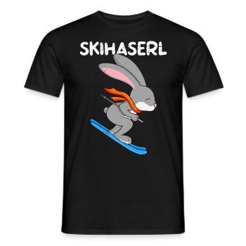 Skihaserl Skihasen Shirt Skihasen Apres Party - Männer T-Shirt - Schwarz - Vorne - AI Model Male 178 light (178cm)