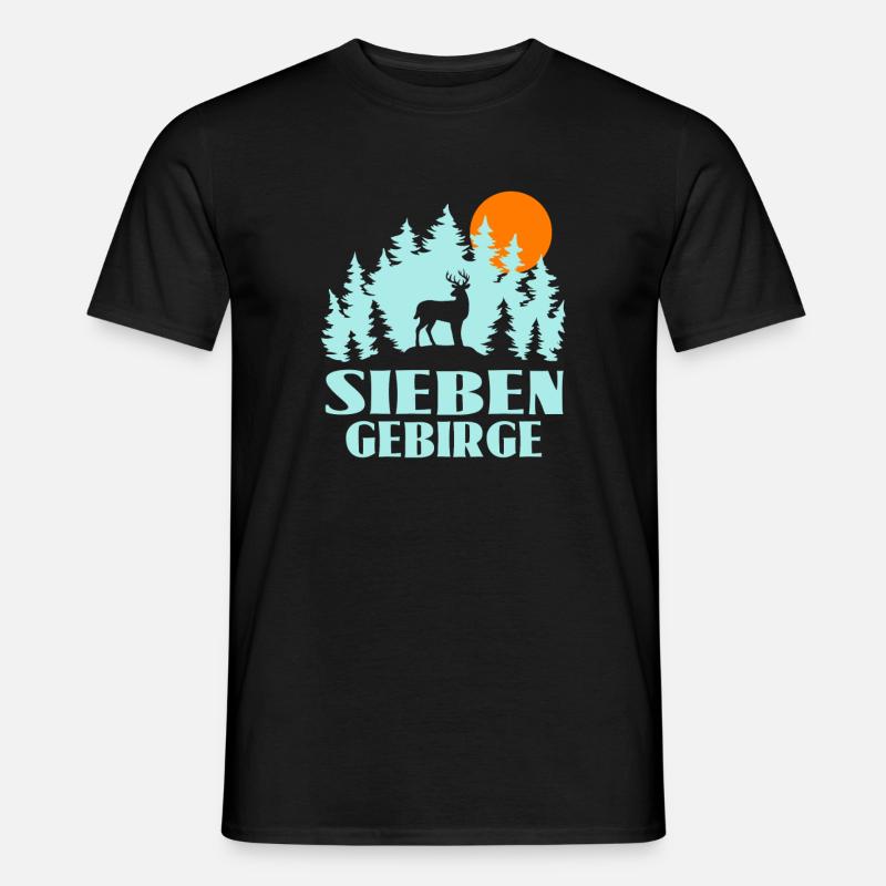 Siebengebirge - Männer T-Shirt - Schwarz