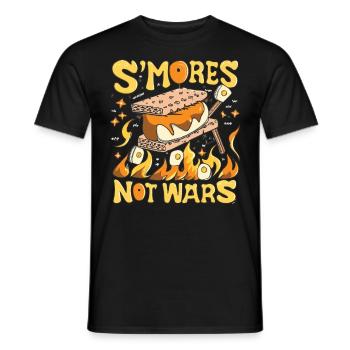 Camping pour la paix - Profitez de SMORES et plus encore - T-shirt homme - noir - Devant - AI Model Male 178 light (178cm)