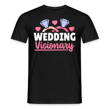 Wedding Visionary Wedding Planner Wedding Planning - Men's T-Shirt - black - Front - AI Model Male 178 light (178cm)