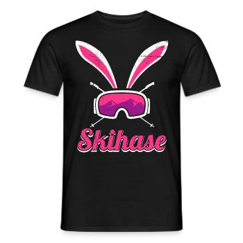 Skihase Apres Party Skifahren Frauen Ski Hasen - Männer T-Shirt - Schwarz - Vorne - AI Model Male 178 light (178cm)