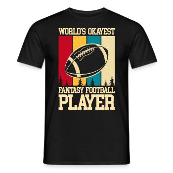 Fantasy Football - Männer T-Shirt - Schwarz - Vorne - AI Model Male 178 light (178cm)