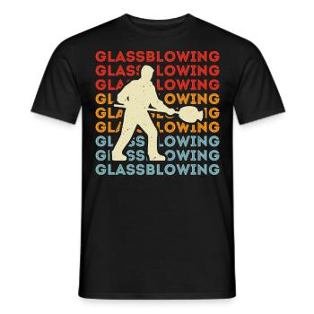 Glassblower - Men's T-Shirt - black - Front - AI Model Male 178 light (178cm)