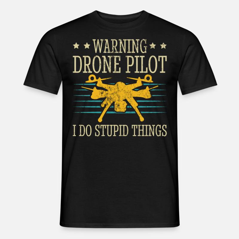 Drohne - Männer T-Shirt - Schwarz