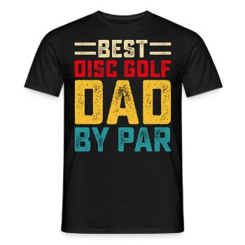 Discgolf Disc Golf Papa Vater - Männer T-Shirt - Schwarz - Vorne - AI Model Male 178 light (178cm)