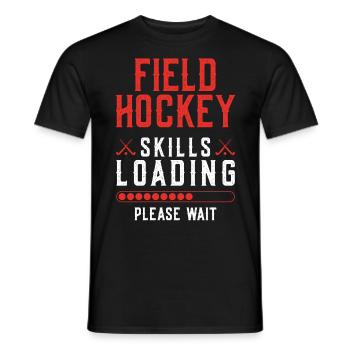Field Hockey Field Hockey Skills - Männer T-Shirt - Schwarz - Vorne - AI Model Male 178 light (178cm)