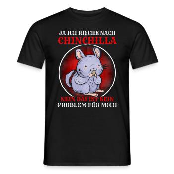 Rieche nach Chinchilla Nagetier Wollmaus - Männer T-Shirt - Schwarz - Vorne - AI Model Male 178 light (178cm)