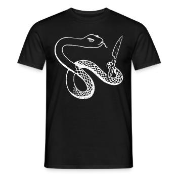 Snake, Snakes, Snake Lovers, Zookeepers - Men's T-Shirt - black - Front - AI Model Male 178 light (178cm)