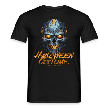 Chrome Skull - Halloween Costume for Women - Men's T-Shirt - black - Front - AI Model Male 178 light (178cm)
