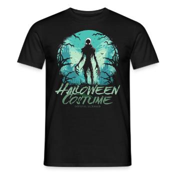 Blauer Horror Zombie - Halloween Kostüm für Damen - Männer T-Shirt - Schwarz - Vorne - AI Model Male 178 light (178cm)