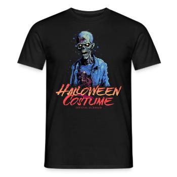 Blauer Horror Zombie - Halloween Kostüm für Damen - Männer T-Shirt - Schwarz - Vorne - AI Model Male 178 light (178cm)