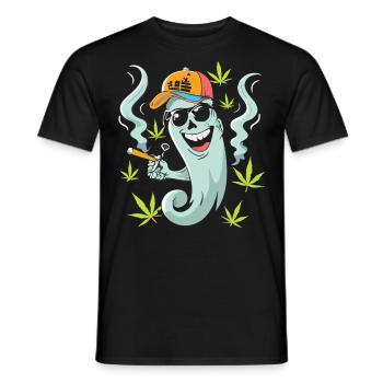 High Spirits - L’ joyeux du cannabis - T-shirt homme - noir - Devant - AI Model Male 178 light (178cm)