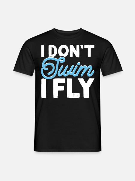 Schwimmen Schwimmer - Mænd T-shirt - sort