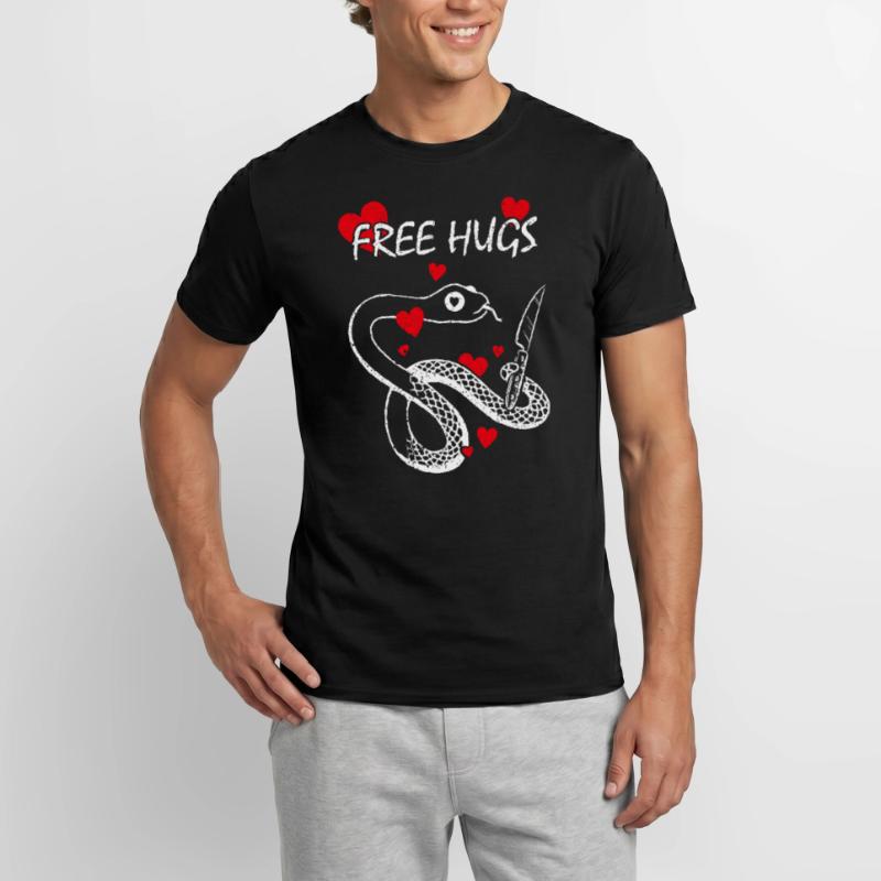 Gratuit Hugs Constrictor Serpents Boa Python T-shirt homme