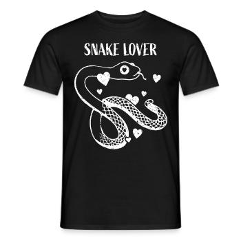 Snake Lover Snakes Reptile Owner Pets - T-shirt homme - noir - Devant - AI Model Male 178 light (178cm)