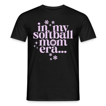 À l’ère de ma maman softball - T-shirt homme - noir - Devant - AI Model Male 178 light (178cm)