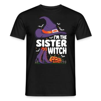 Je suis la soeur sorcière - T-shirt homme - noir - Devant - AI Model Male 178 light (178cm)
