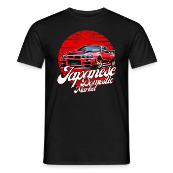 Jdm / Tuning / Turbocharger / Rims / Chiptuning - Men's T-Shirt - black - Front - AI Model Male 178 light (178cm)