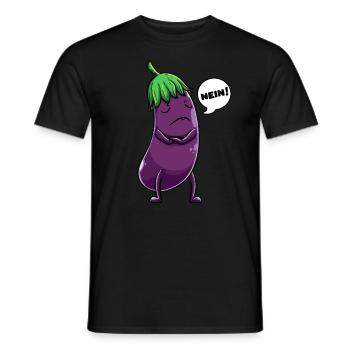 Aubergine Obst Und Gemüse - Männer T-Shirt - Schwarz - Vorne - AI Model Male 178 light (178cm)