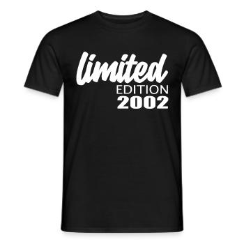 Édition limitée 2002 - T-shirt homme - noir - Devant - AI Model Male 178 light (178cm)