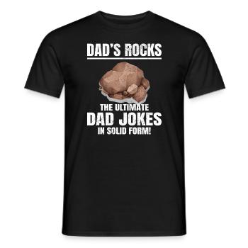 Stein Sammeln Rockhounding Lustige Geologie Papa - Männer T-Shirt - Schwarz - Vorne - AI Model Male 178 light (178cm)