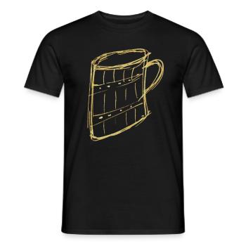 krug for black - Men's T-Shirt - black - Front - AI Model Male 178 light (178cm)