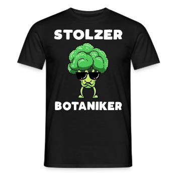 Stolzer Botaniker - Männer T-Shirt - Schwarz - Vorne - AI Model Male 178 light (178cm)
