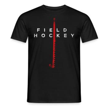 Hockey sur gazon Hockey sur gazon - T-shirt homme - noir - Devant - AI Model Male 178 light (178cm)