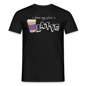 I Love My Class a Latte - Coffee Teacher School - Men's T-Shirt - black - Front - AI Model Male 178 light (178cm)