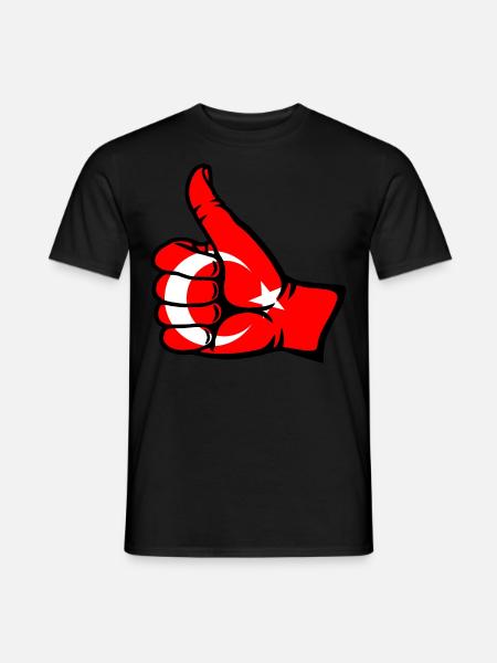 Turkey Flag All Clear Icon - Men's T-Shirt - black