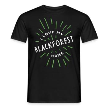 Village de la Forêt-Noire Nature Randonnée Home Village - T-shirt homme - noir - Devant - AI Model Male 178 light (178cm)