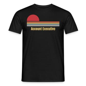 Account Executive - Men's T-Shirt - black - Front - AI Model Male 178 light (178cm)