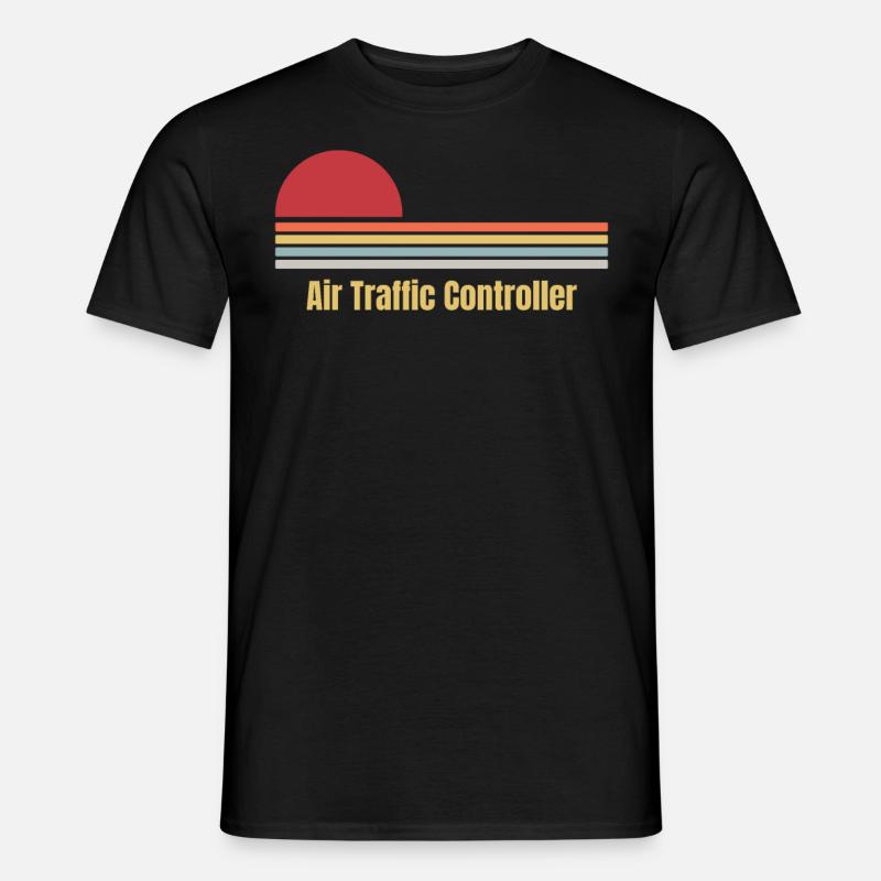 Air Traffic Controller - Männer T-Shirt - Schwarz
