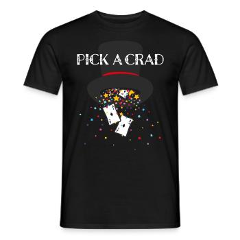 Pick a card Card Magic Card Tricks Magic Tricks - Men's T-Shirt - black - Front - AI Model Male 178 light (178cm)