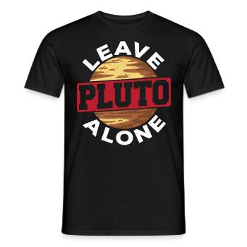 Lass Pluto in Ruhe Astronomie Sternbildkarte - Männer T-Shirt - Schwarz - Vorne - AI Model Male 178 light (178cm)