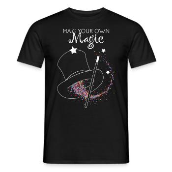 Sorcier Chapeau Tricksters Magicien Spectacle de magie - T-shirt homme - noir - Devant - AI Model Male 178 light (178cm)