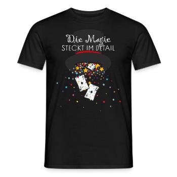 Magier Kartentricks Kartenmagie Kartenzauber Magie - Männer T-Shirt - Schwarz - Vorne - AI Model Male 178 light (178cm)