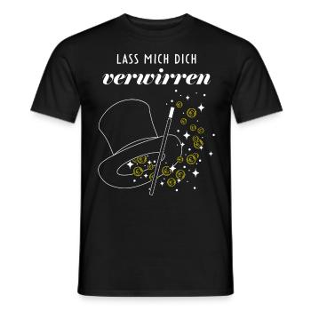 Zauberei Hobbyzauberer Zauberkünstler Zaubershow - Männer T-Shirt - Schwarz - Vorne - AI Model Male 178 light (178cm)