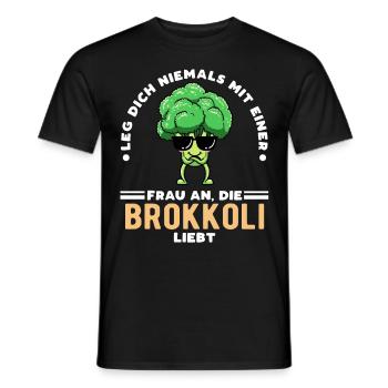 Brocoli Légumes Végétaliens Femmes - T-shirt homme - noir - Devant - AI Model Male 178 light (178cm)