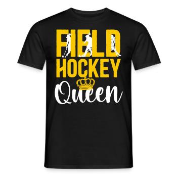 Field Hockey Queen Field Hockey - Männer T-Shirt - Schwarz - Vorne - AI Model Male 178 light (178cm)