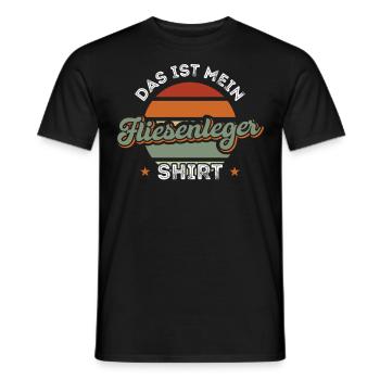 Das ist mein Fliesenleger Shirt Fliesenlegen - Männer T-Shirt - Schwarz - Vorne - AI Model Male 178 light (178cm)