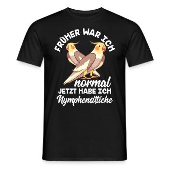 Früher war ich normal jetzt habe ich - Männer T-Shirt - Schwarz - Vorne - AI Model Male 178 light (178cm)
