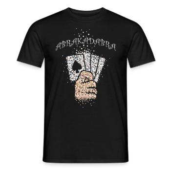 Abracadabra Card Tricks Illusionist Card Magic - Men's T-Shirt - black - Front - AI Model Male 178 light (178cm)