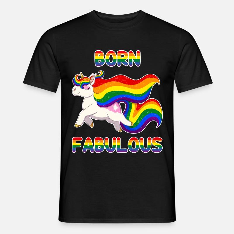 Born fabulous - Männer T-Shirt - Schwarz