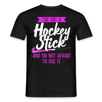 Field Hockey I've Got A Hockey - Männer T-Shirt - Schwarz - Vorne - AI Model Male 178 light (178cm)