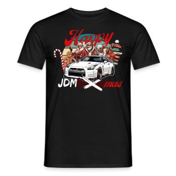 Jdm christmas edition / Tuning Mechanic Costume - Men's T-Shirt - black - Front - AI Model Male 178 light (178cm)